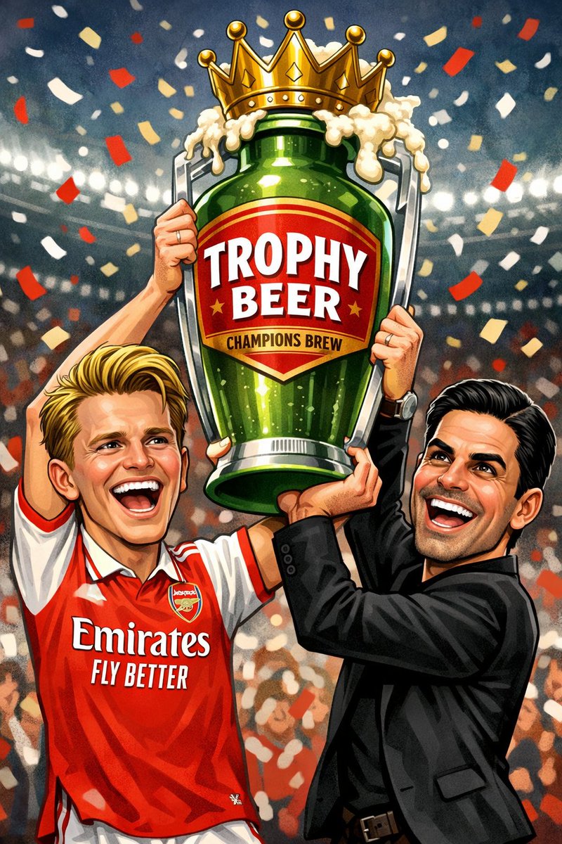 😂😂😂😂
This is the only Trophy Arsenal can fight for 😂😂

Towards the end of the season, take Arsenal seriously at your own risk.

I can't wait to watch Carrick football ❤️🥂

#GGMU