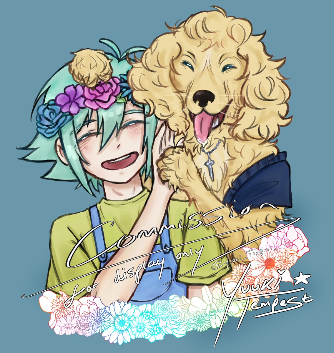 Happy birthday Basil!!! 
A cute Comm for <a href="/moonprincessarc/">Princess of the True Ancestors 🌖</a> 

#OMORIFANART
