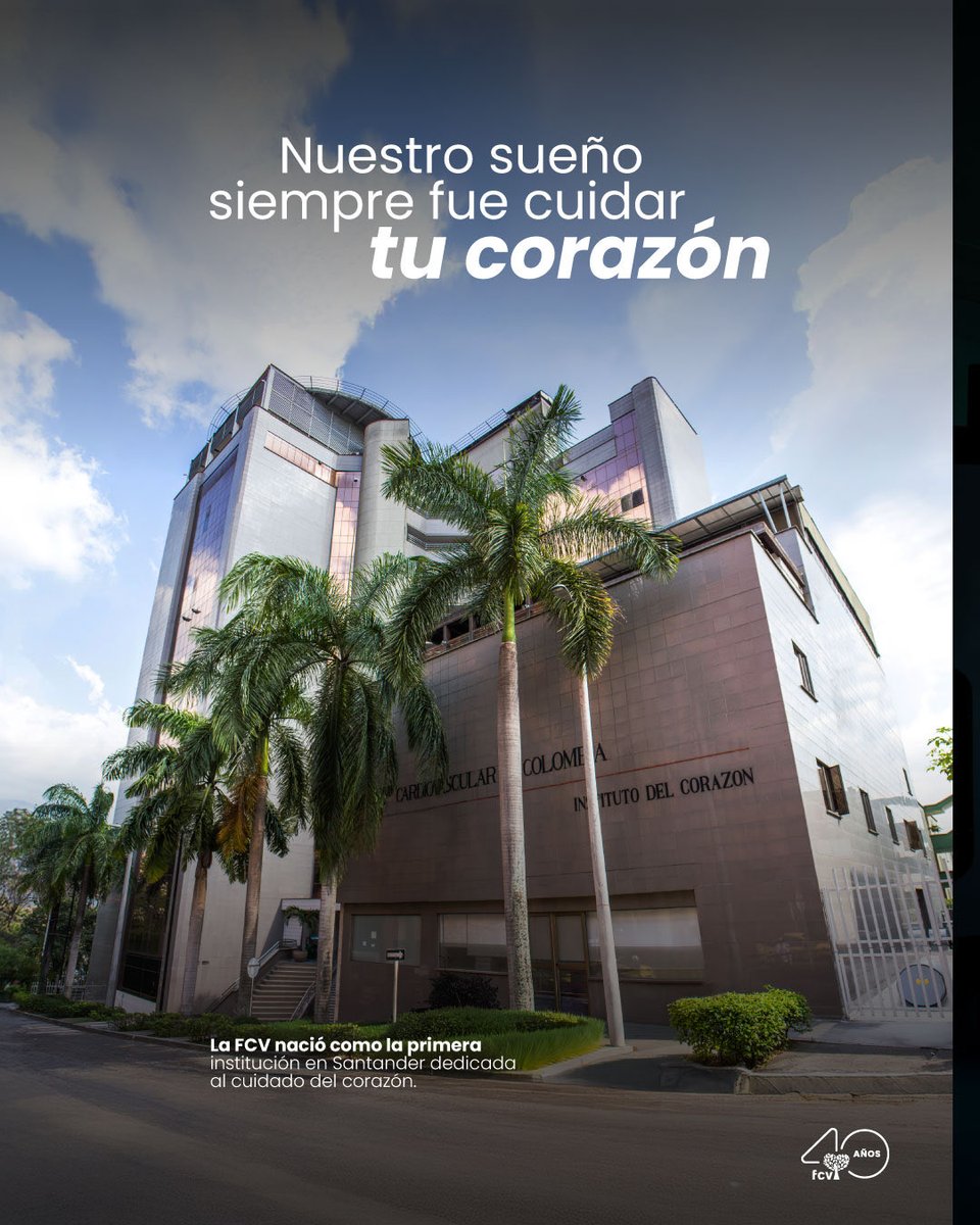 fcvcolombia's tweet photo. #40añosFCV | El 2026 marca un hito en nuestra historia: 40 años de cuidar vidas y fortalecer un ecosistema de salud que integra atención médica de talla mundial, educación, investigación, tecnología médica y mucho más. https://t.co/UslkABLWp0