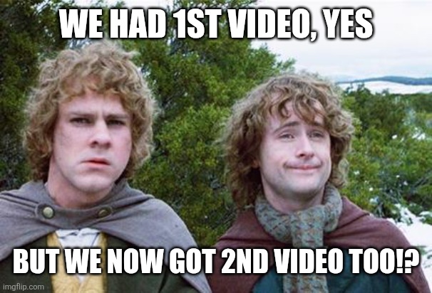 2vids in one day? next you'll tell me they come in pints too!