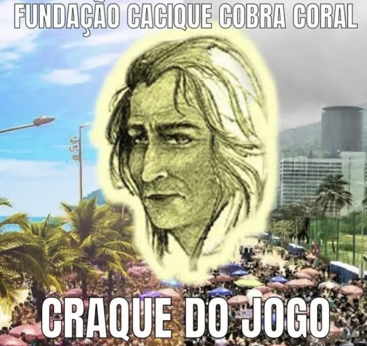 in_constant's tweet photo. incrível a chuva respeitar o carnaval e chegar apenas na quarta feira de cinzas. Cacique Cobra Coral padroeiro do RJ 🙏🏽 https://t.co/XDMtgfYNOT