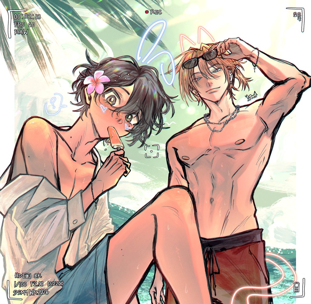 Day 5 | Beach/Cat (+ Bunny 🐰!!)

lazy way of combining both prompts ik 😭 but i thought it'd be cute,,, ssmy are enjoying a nice summery beach trip tgth meanwhile my hands were freezing from the cold while rendering them 😭!!

#SasaMyaaWeek2026 #SSMY10thAnniversary #ssmy_FA