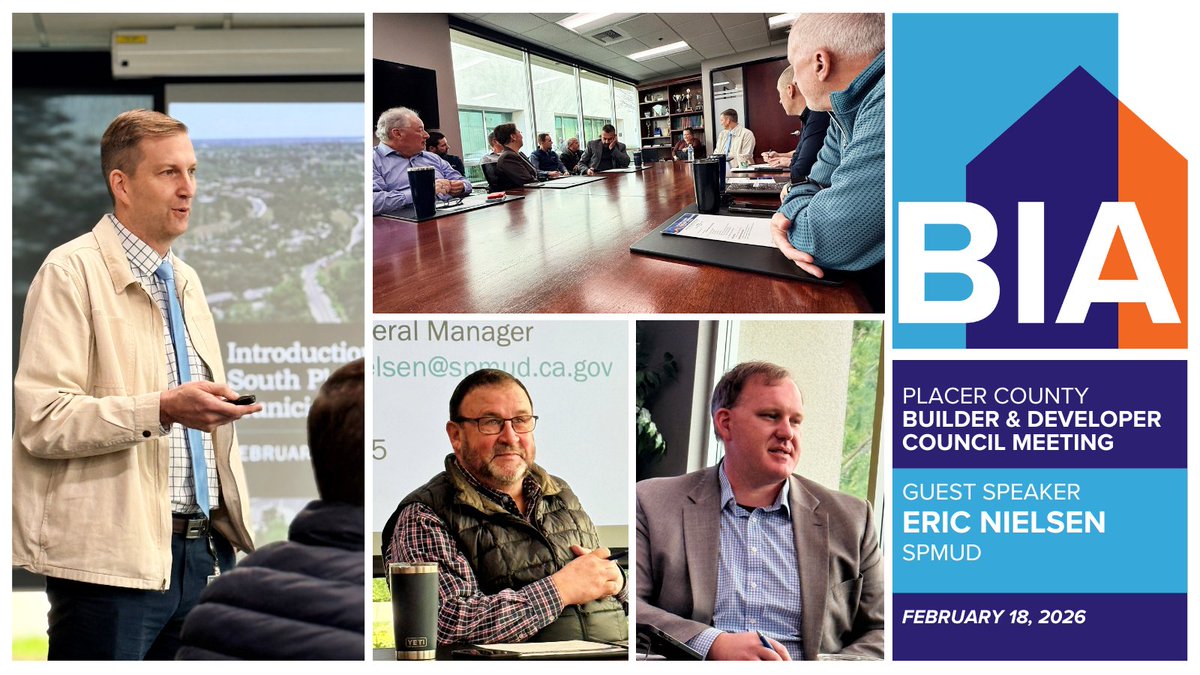 Placer BDC welcomed Eric Nielsen of SPMUD for a deep dive on wastewater infrastructure, capacity planning, and connection fees. Key theme: early coordination + transparency are critical to avoiding surprises and keeping housing projects moving.