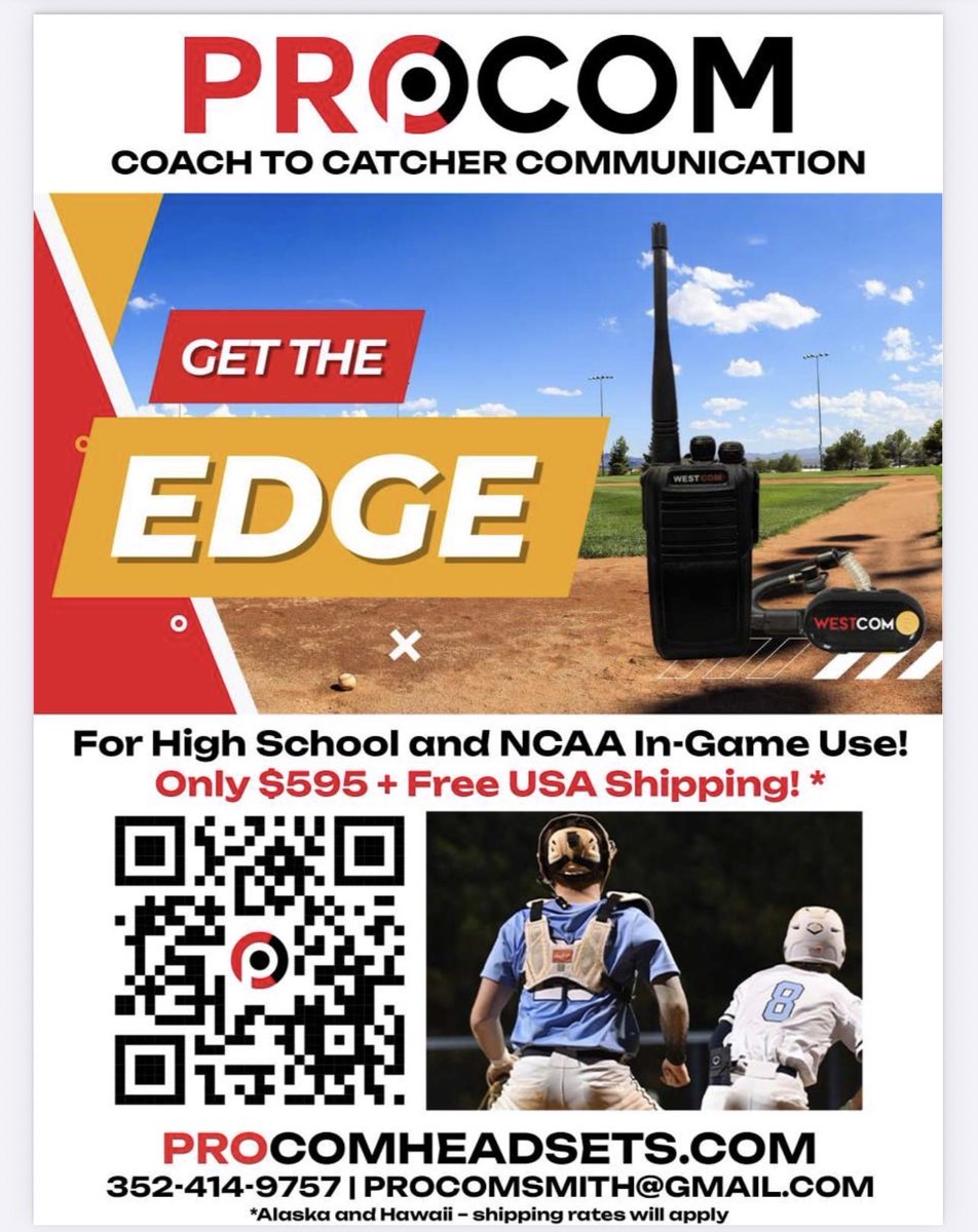 VHScoachSmitty's tweet photo. System solutions for Baseball, Softball, and Football. We develop high-end communications systems tailored to your needs. Contact me for more information. We offer a buyback program and payment options. https://t.co/mXWjM8GQc7