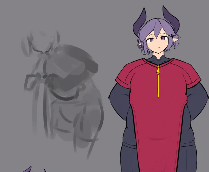 最近この描き方で描くのがめっちゃマイブーム