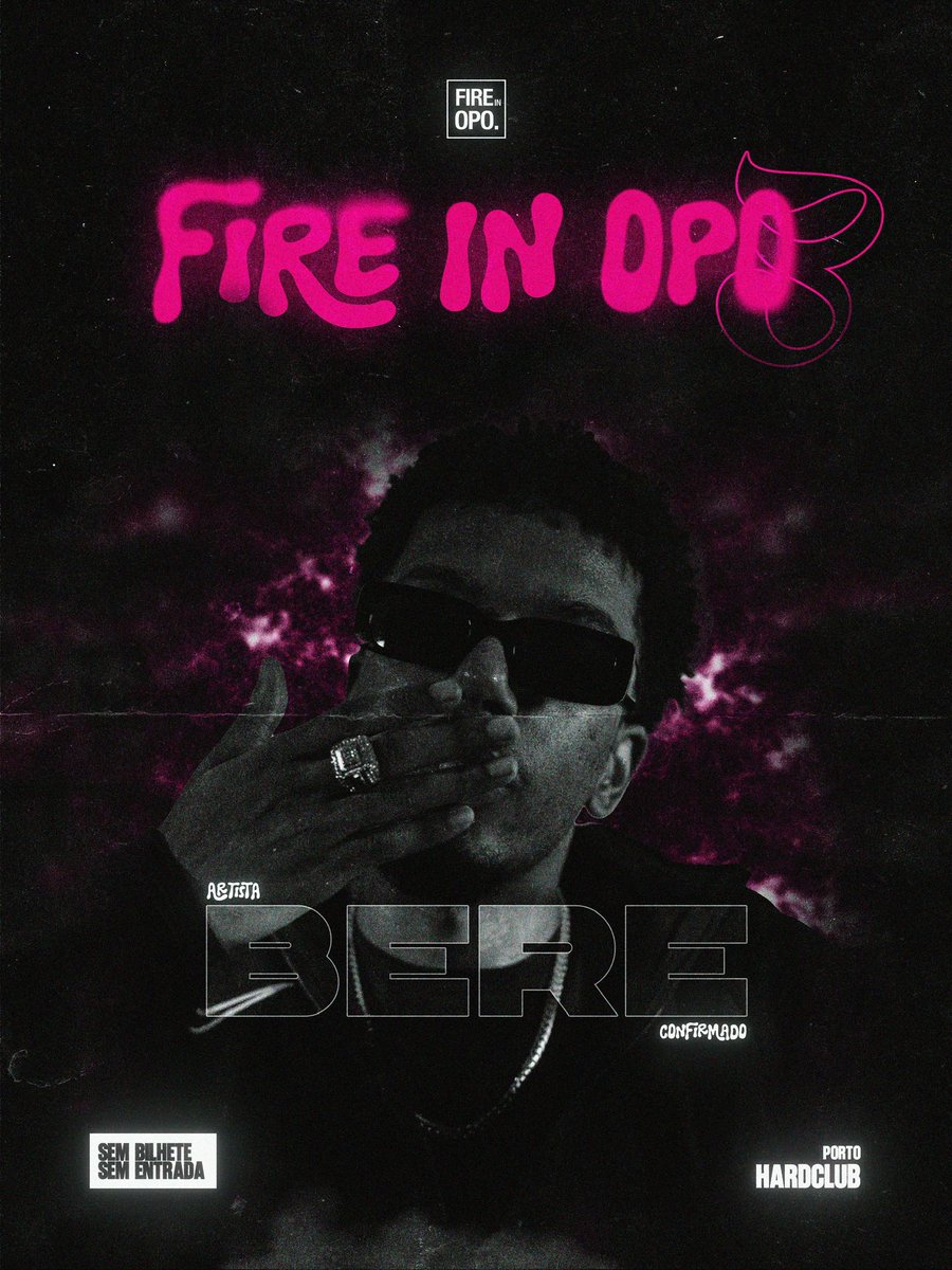 No epicentro do Trap do Porto. Bere no Fire In OPO. Dia 6 de Março. Hard Club Porto. 📍
Bilhetes: bandsintown.com/e/107897188