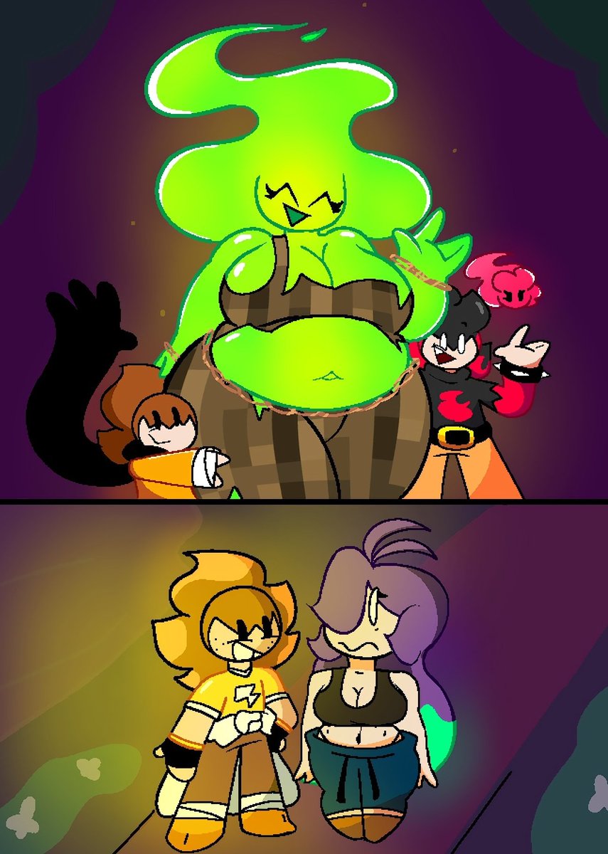 It was obvious, Volty was going to win the 20 dollars.
And Haru's face... well, it says it all.