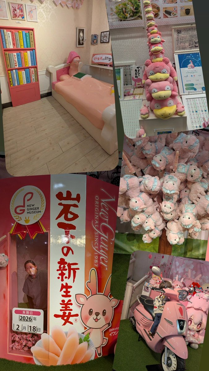 hE35CjTDPw98530's tweet photo. 初✨️#NEWGINGERMUSEUM💓
ビンク💓いっぱい✨️イワシカちゃん
いっぱい✨️楽しい💕😍
フォロワーさんのポストで見る
写真の場所を見つけると
テンションバク上がり🔥😍
イワシカちゃんのひな壇も
観れました💓🥰
🐯さん✨️連れて行ってくださり
有難うございました🥰
#岩下の新生姜 https://t.co/LsCHdzJcS5