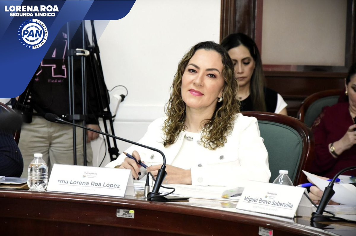 loreroa19's tweet photo. En la 46ª Sesión Ordinaria del Ayuntamiento aprobamos asuntos clave para #Tlalnepantla: reformas en materia de agua, regulación de descargas y el nombramiento del Director de Protección Civil.
Actuamos con responsabilidad y compromiso.

#LorenaRoa #SegundaSíndico https://t.co/Zn7tsbE9ao