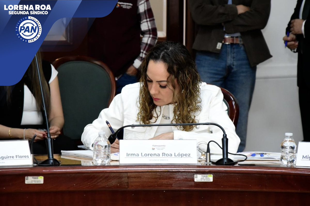 loreroa19's tweet photo. En la 46ª Sesión Ordinaria del Ayuntamiento aprobamos asuntos clave para #Tlalnepantla: reformas en materia de agua, regulación de descargas y el nombramiento del Director de Protección Civil.
Actuamos con responsabilidad y compromiso.

#LorenaRoa #SegundaSíndico https://t.co/Zn7tsbE9ao