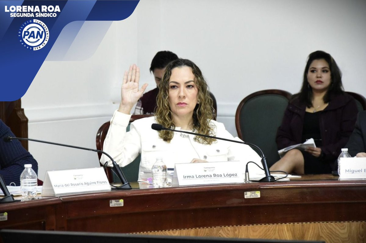 loreroa19's tweet photo. En la 46ª Sesión Ordinaria del Ayuntamiento aprobamos asuntos clave para #Tlalnepantla: reformas en materia de agua, regulación de descargas y el nombramiento del Director de Protección Civil.
Actuamos con responsabilidad y compromiso.

#LorenaRoa #SegundaSíndico https://t.co/Zn7tsbE9ao