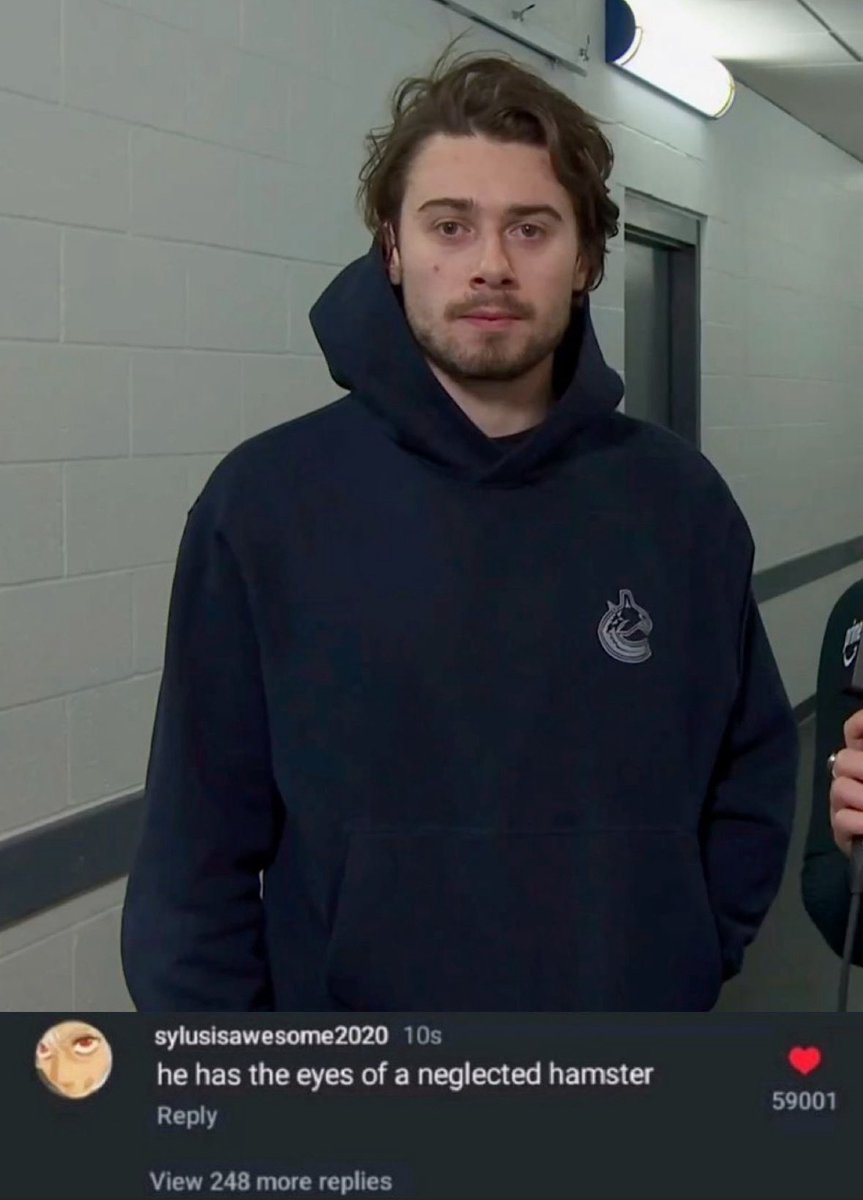 QUINN NO THOUGHTS HUGHES JUST WON THE GAME