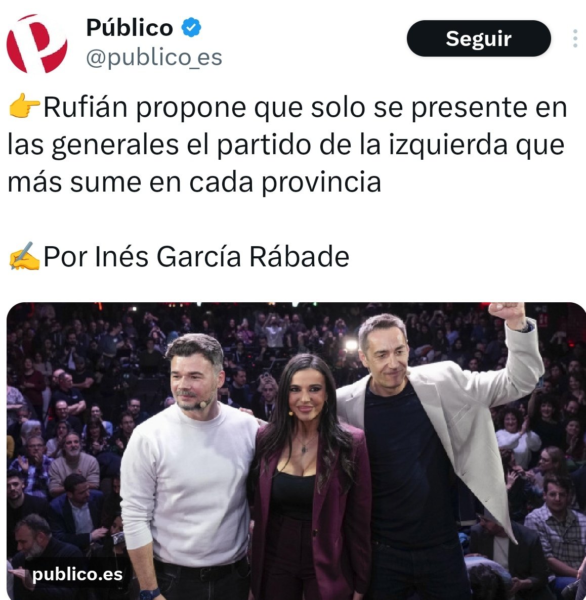 El Plan #Rufián no va de unión.
Va de monopolios territoriales.

Plan estupendo para los partidos soberanistas, pero migajas y destrucción del resto de izquierdas no soberanistas. 

Para este viaje, no hacían falta tantas alforjas...