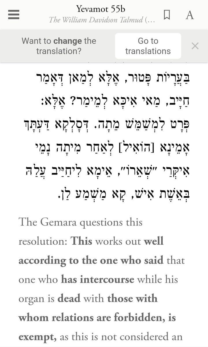 Necrophilia is expressedly permitted in the Talmud.