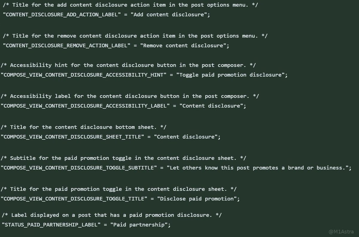 X is working on a feature that lets users disclose paid promotions on their posts.

Spotted in the latest iOS update.