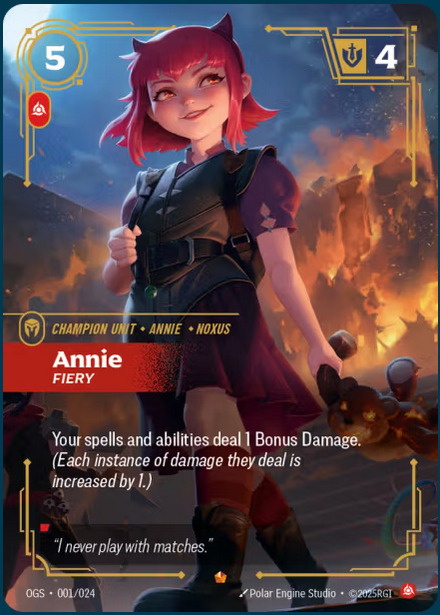 CaptSarahRed's tweet photo. It's time to start cooking the real shitpost decks, mono-red Annie/Twisted Fate is on the menu, gotta start literally slinging card. https://t.co/ZQOsqH4rTf