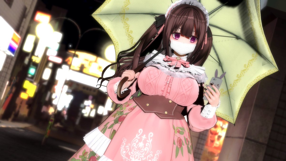 RT @sukou_cm3d2: 夜の街と甘ゴス地雷ちゃん(˘ω˘) #COM3D2 #カスタム