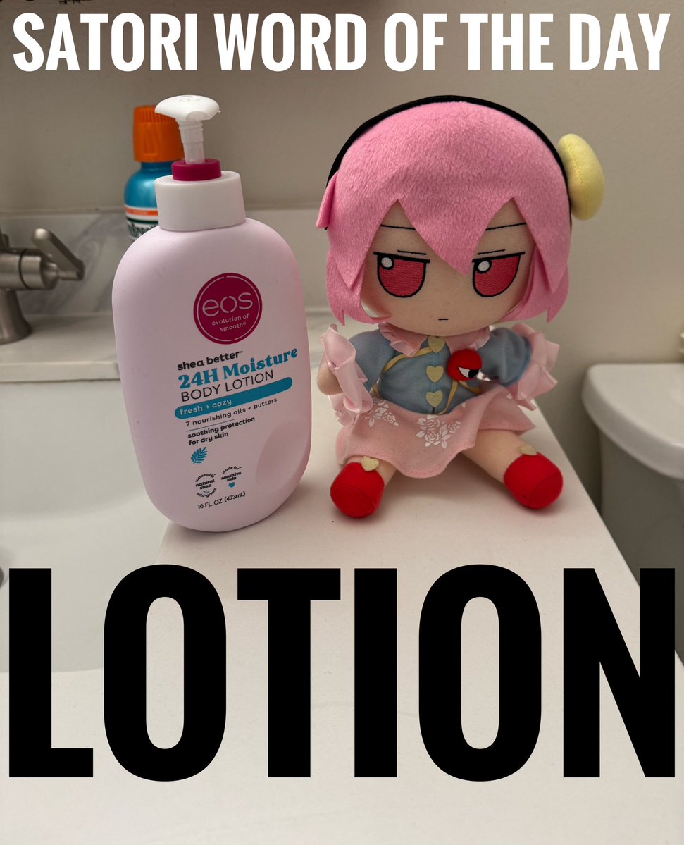 satoriwotd11's tweet image. What are you doing with that lotion satori….
