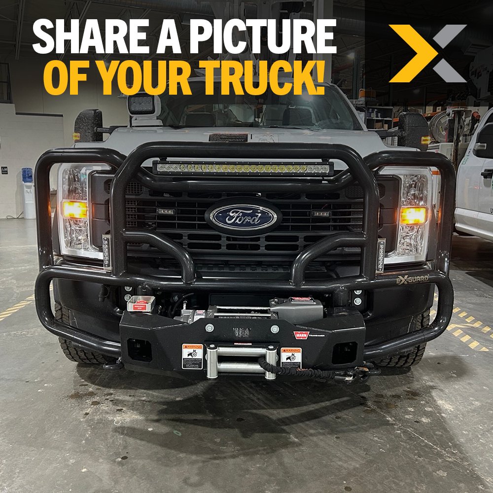 ex_guard's tweet image. Mack Yarbrough of Central Wisconsin Electric Cooperative recently shared these photos of their Ford® with the Ex-Guard® FX-50G3-FD2517. Outstanding!

Find Your Perfect Guard Here ow.ly/TiE550YhR7o

#ExGuard #NeverYieldToDowntime #FX50G3FD2517 #Ford