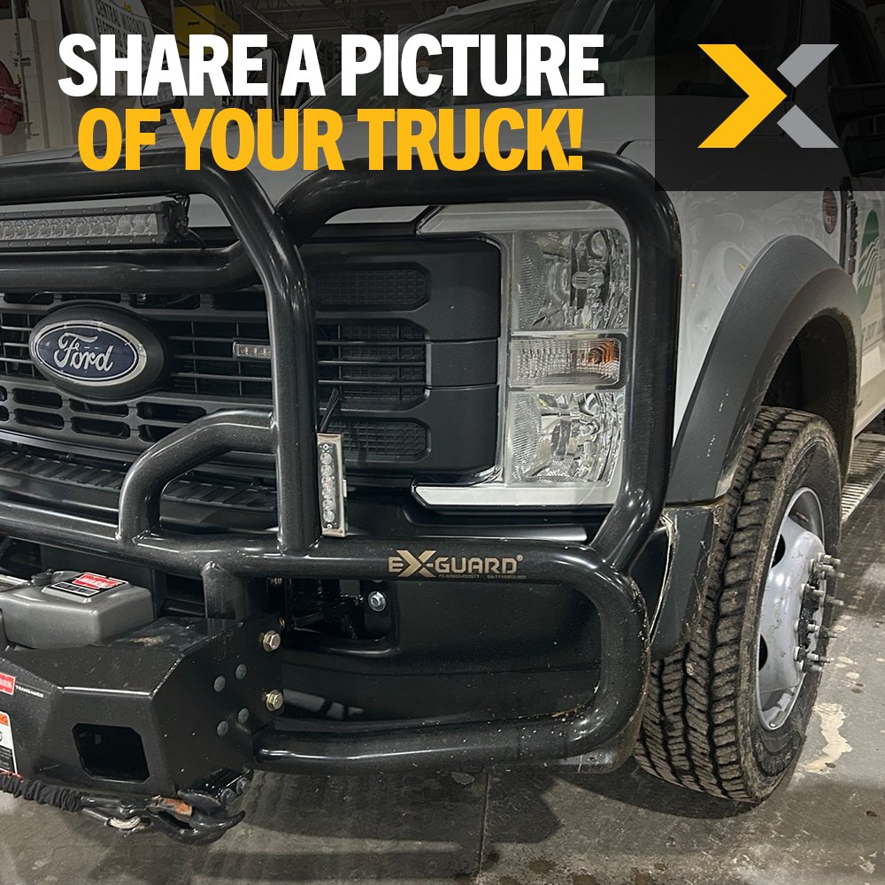 ex_guard's tweet image. Mack Yarbrough of Central Wisconsin Electric Cooperative recently shared these photos of their Ford® with the Ex-Guard® FX-50G3-FD2517. Outstanding!

Find Your Perfect Guard Here ow.ly/TiE550YhR7o

#ExGuard #NeverYieldToDowntime #FX50G3FD2517 #Ford