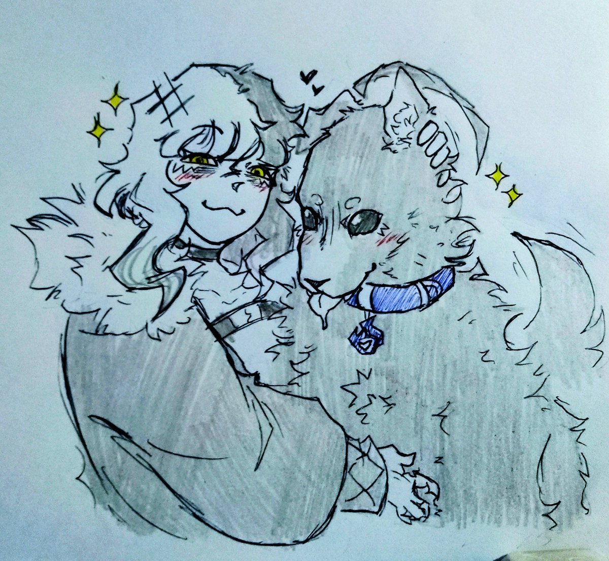 🐶

#ShiorinSketch #BloodflameArt