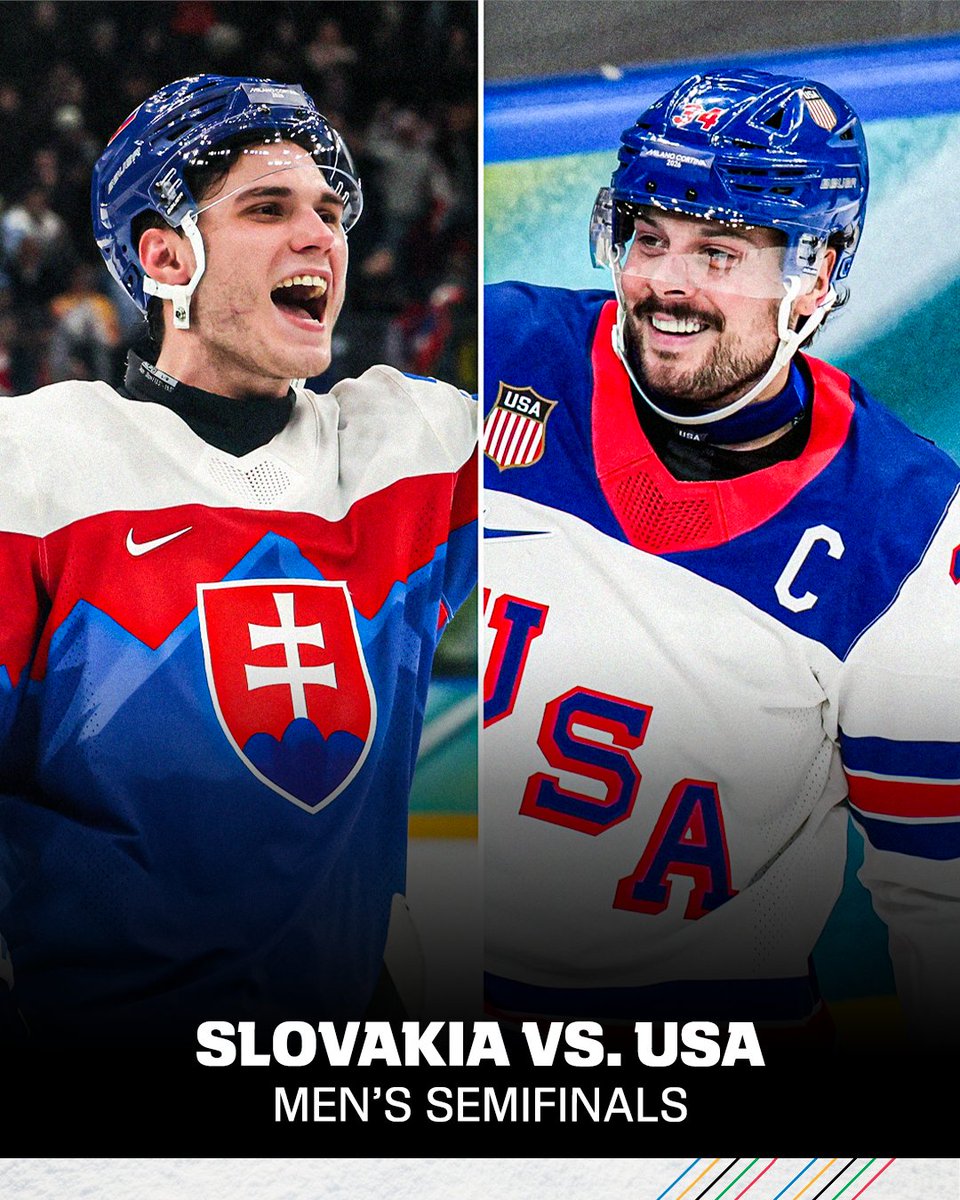 SportsCenter's tweet image. AND THEN THERE WERE FOUR 👀

The men's hockey semifinals are SET 👏