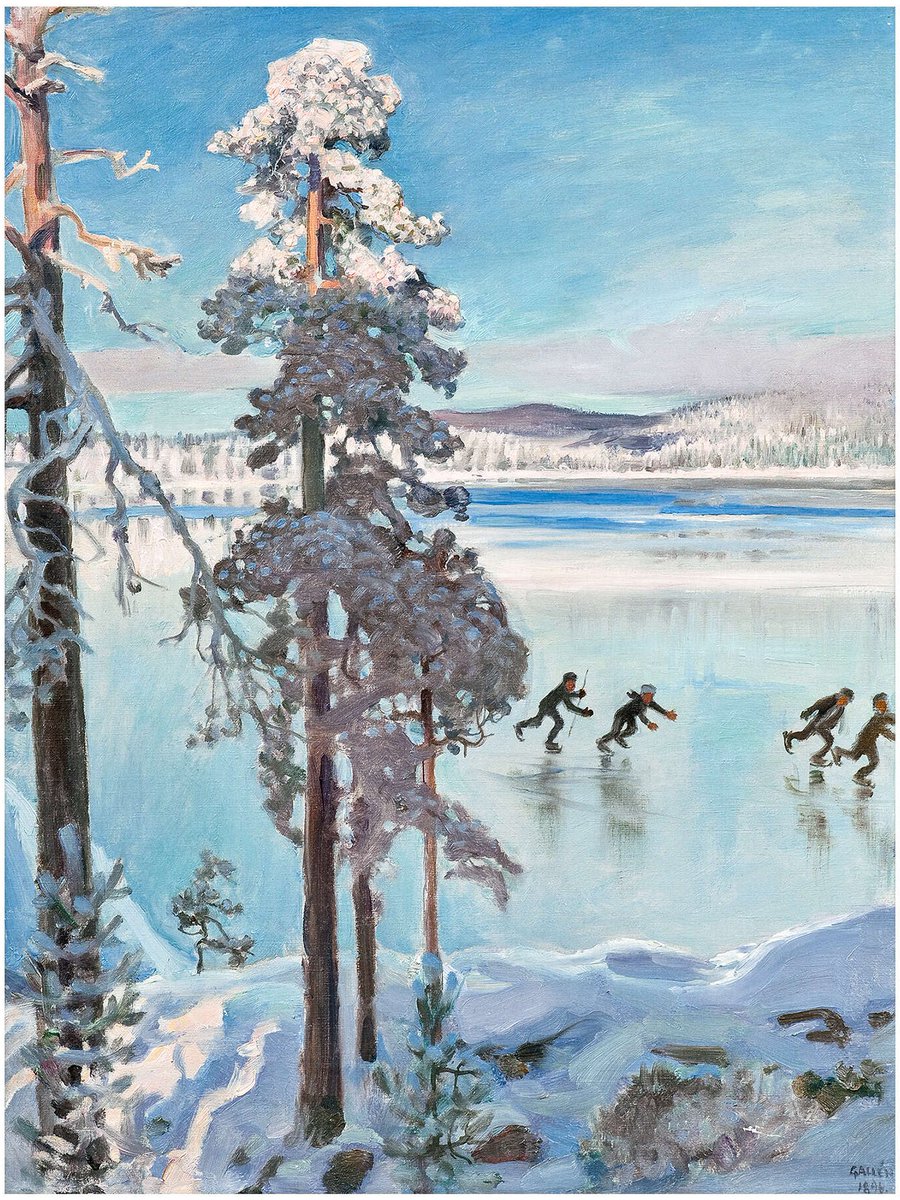 marysia_cc's tweet photo. Ice Skaters near the Shore of Kalela
by Akseli Gallen-Kallela https://t.co/kit5CYeigp