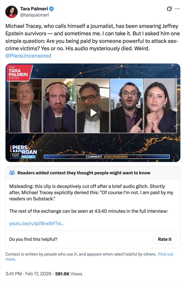 Hey <a href="/tarapalmeri/">Tara Palmeri</a>, you have been Community Noted