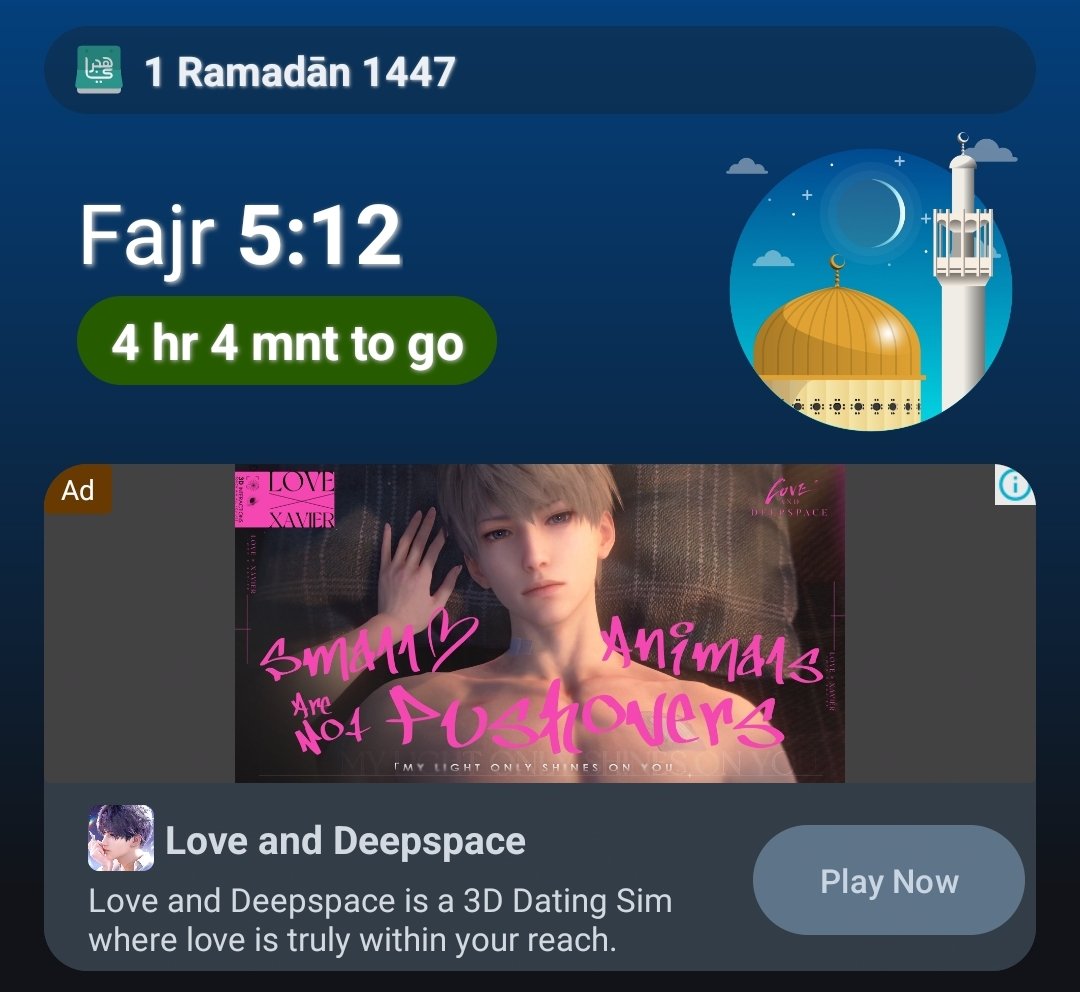 crowsdove's tweet photo. first day of ramadan and my prayer schedule app is already testing me astaghfirullah... https://t.co/RyxuJrmDrO