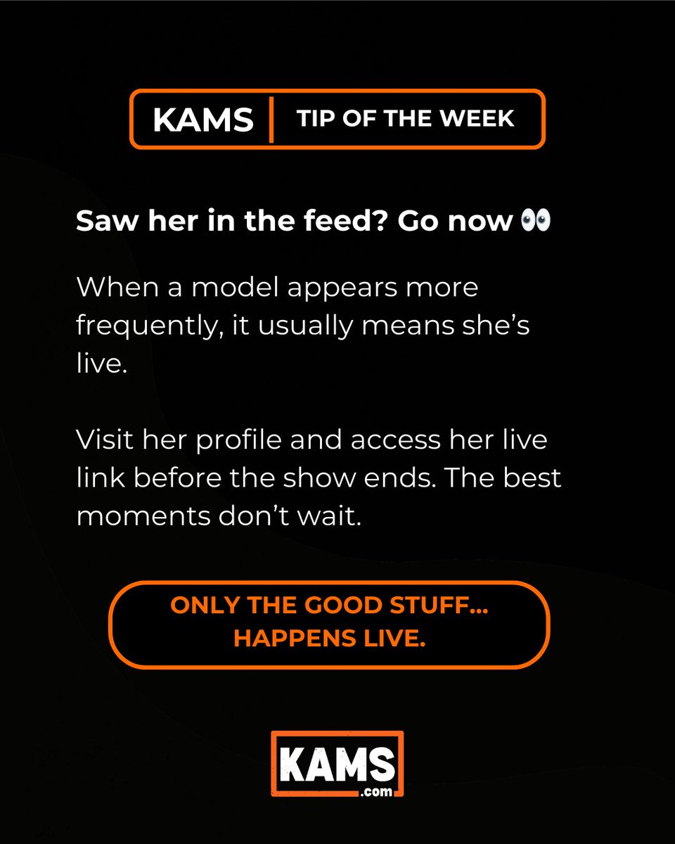 KamsVids's tweet photo. Saw her in the feed? She’s probably live👀
Visit her profile and jump into her live show now.
Only the Good Stuff… https://t.co/5sxcLObmO1