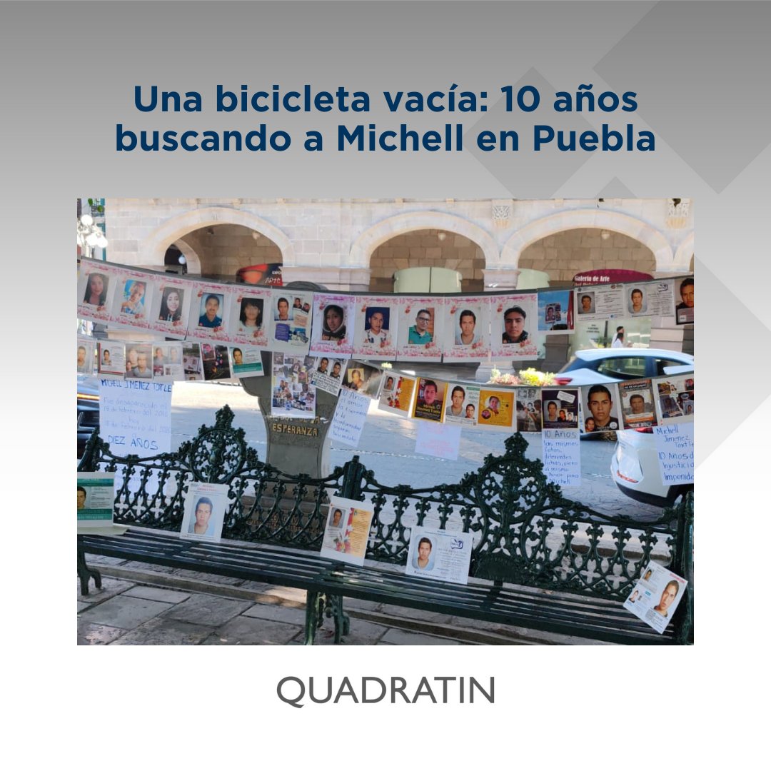 🕵🏻 #Sucesos | Una bicicleta vacía: 10 años buscando a Michell en #Puebla

👉🏻 El joven desapareció en 2016; su tía y colectivos exigen justicia hoy

🔶 #LoVíEnQuadratín 👇
🔗 puebla.quadratin.com.mx/una-bicicleta-…