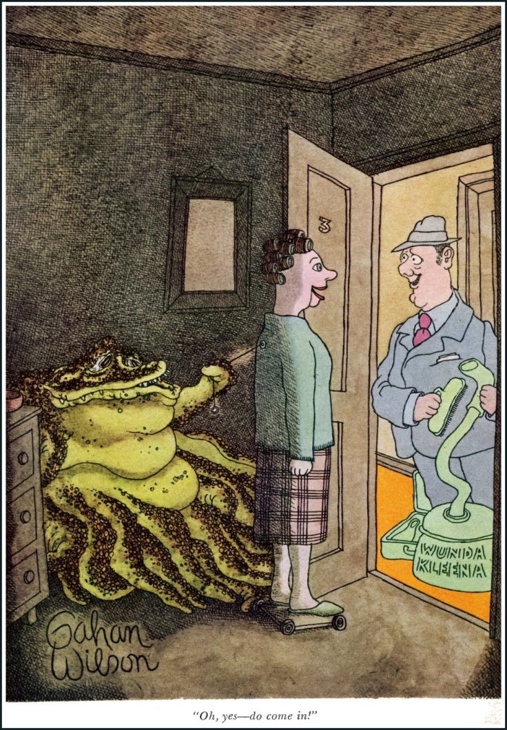 HorrorNHaunted's tweet image. Born on this day 

#GahanWilson was a legendary American cartoonist, illustrator, and author known for his darkly humorous and #macabre single-panel cartoons. Born on February 18, 1930, in Evanston, Illinois, Wilson's work was influenced by the likes of Charles Addams, H.P.