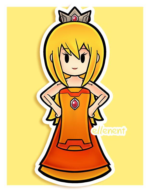 ellenent's tweet photo. Paper Mario style commish! ✨ https://t.co/7Z7eBjItIG