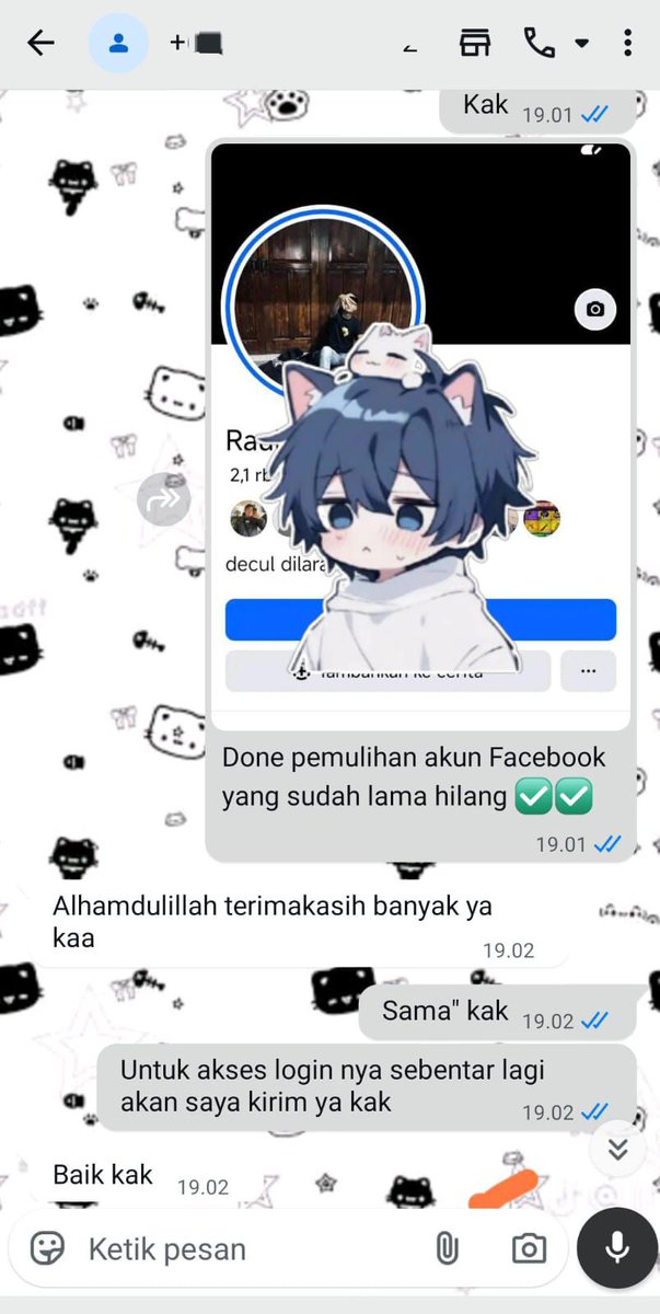 weavrying's tweet image. JASA pemulihan Akun &amp;amp; HAPUS AKUN 
Lacak lokasi, Hack 📲

FUL TESTIMONI ✅

~ Akun lupa password/ke hack 
~ Jasa sadap wa 
~ Jasa suspend / unsuspend akun 
~ Jasa hack &amp;amp; Pemulihan aku  

Tiktok, Gmail, Instagram, Twitter, Facebook,Telegram DLL 

Cek WhatsApp di Bio ☎️