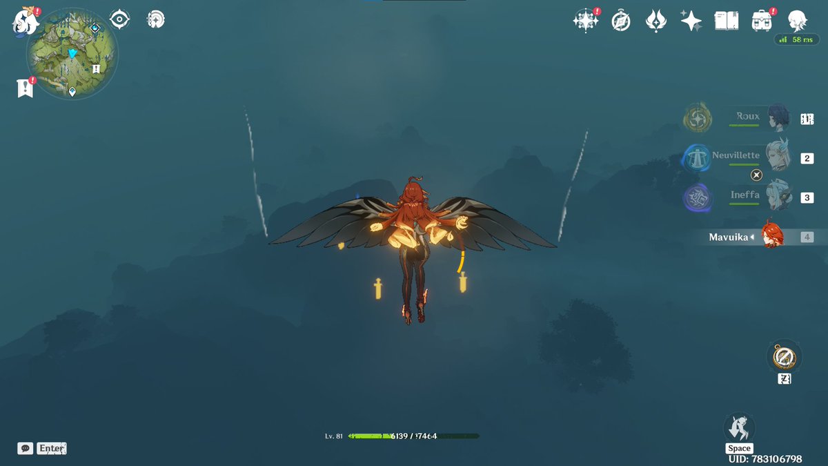 It suddenly turned dark while I was flying in Liyue, it got me scared a bit lol :P