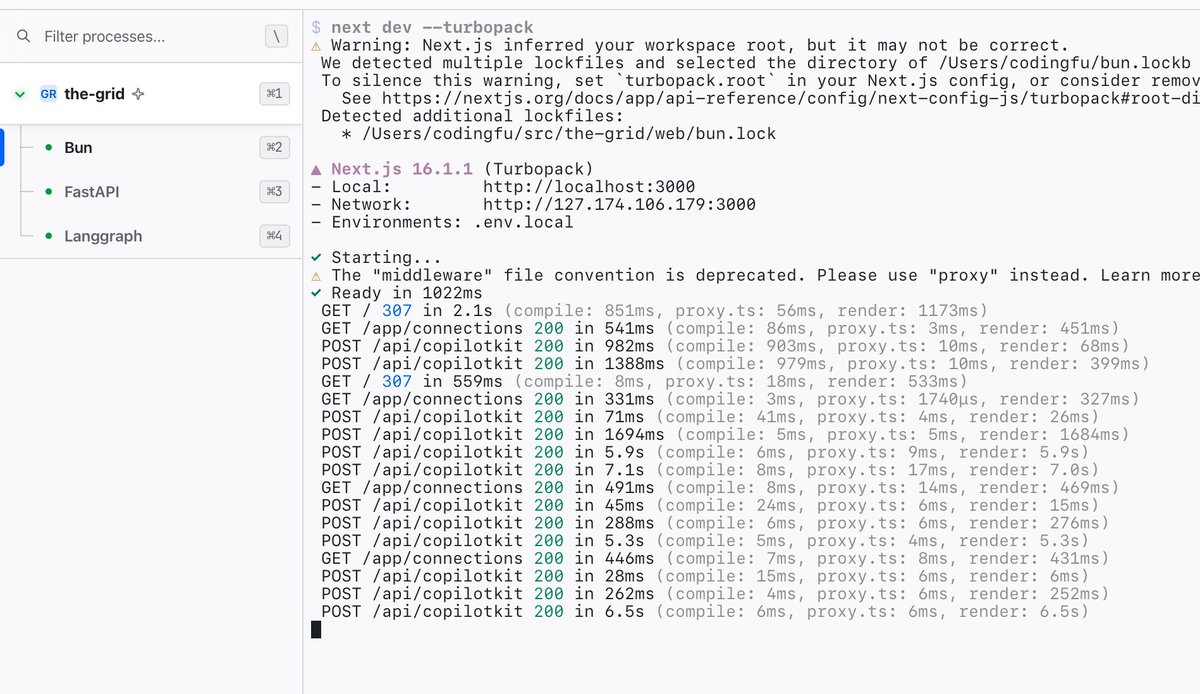 seventhewizard's tweet photo. Today I stumbled upon solo term by @aarondfrancis and this is a total boost to my workflow:

Claude code now controls all the services that i need to develop the app that I'm working on. (I have web, server + lang graph)

🧵 https://t.co/EEZr0vfYni
