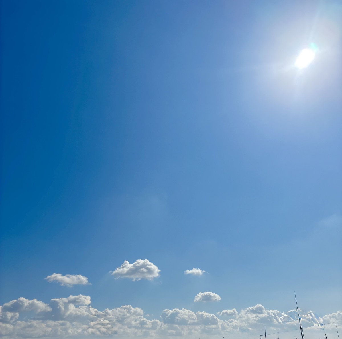 綺麗な青空✨ 同じ空を見上げてるかな 今日は大切な日💙 いつも想っ