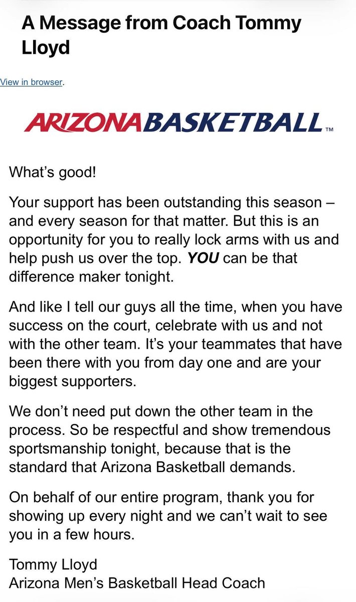 Tommy has spoken. In Tommy we trust!