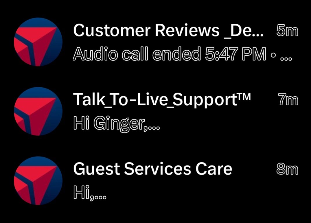 GingerNunya's tweet photo. @Delta Delta is this you? I tagged you in a comment to GRR airport and 3 messages and a call almost instantly came... from out of country &amp; felt odd https://t.co/93uC4T3VjG