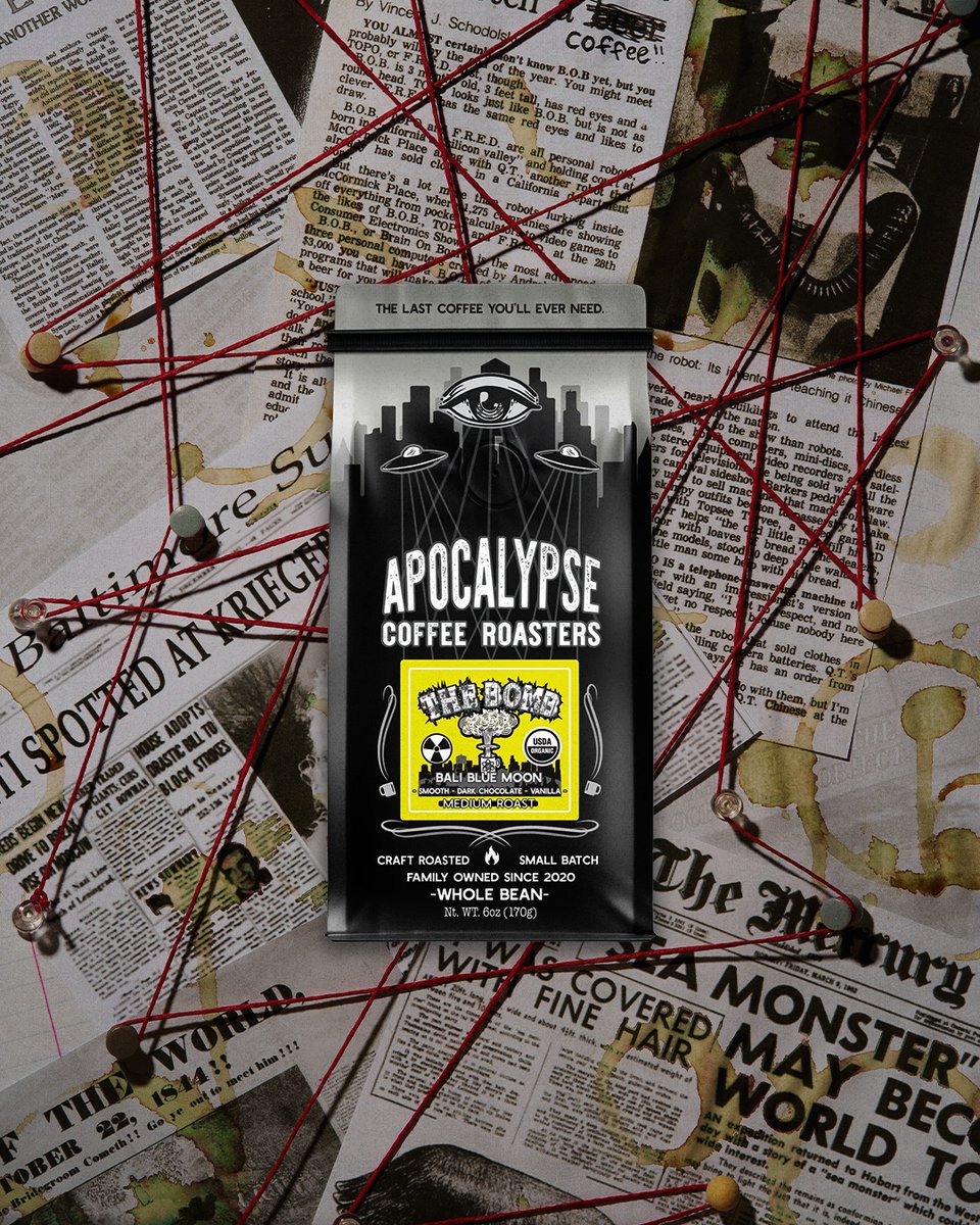 RoastersAc's tweet photo. You're not crazy, you just need to order more Apocalypse Coffee. It's the key to connecting the dots. https://t.co/HjCcfAjgcd