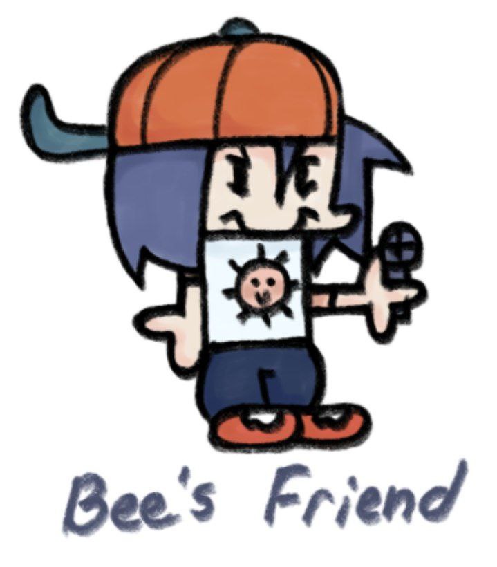 Phantozch's tweet photo. My alternate version Boyfriend, Bee's Friend (He's like more joyous and kinder and stuff) #FNF #fridaynightfunkin #art #BF_FNF https://t.co/qLwaouR2jK