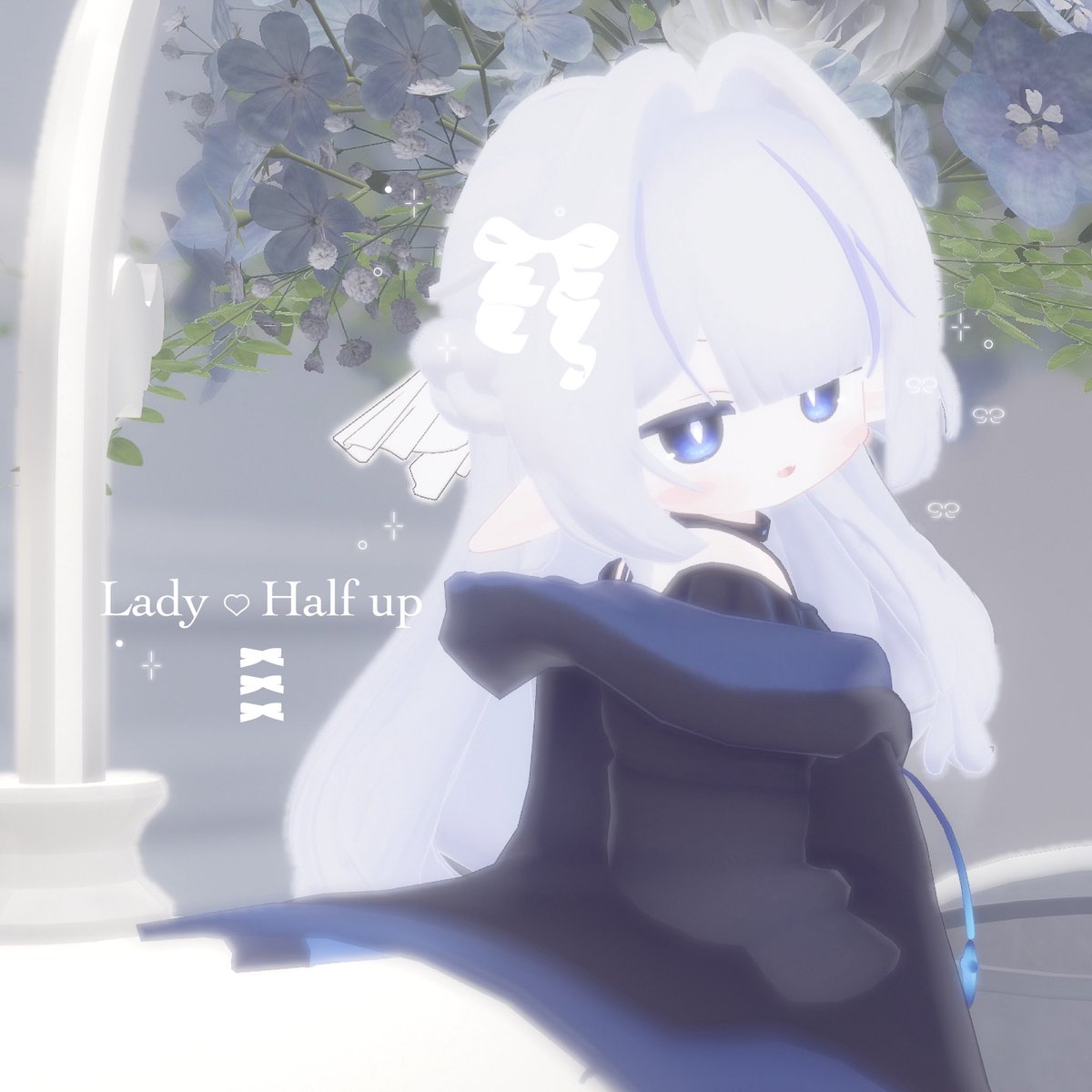 Moim0iStore's tweet photo. ✨️プレゼントキャンペーン✨️
『Lady Half up』

◇対応アバター
「キプフェル」「エルシオン」「なのでび」

◇SHOPページ
https://t.co/niEyMyzLH7

【応募条件】
・このポストをRP&amp;♥
・@Moim0iStoreをフォロー
抽選で5名様にプレゼント🎁
#Booth_pm   #VRChat

【〆切】
02月20日18:00 まで https://t.co/E2geOiWqpf