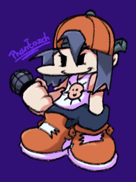 Phantozch's tweet photo. My alternate version Boyfriend, Bee's Friend (He's like more joyous and kinder and stuff) #FNF #fridaynightfunkin #art #BF_FNF https://t.co/qLwaouR2jK