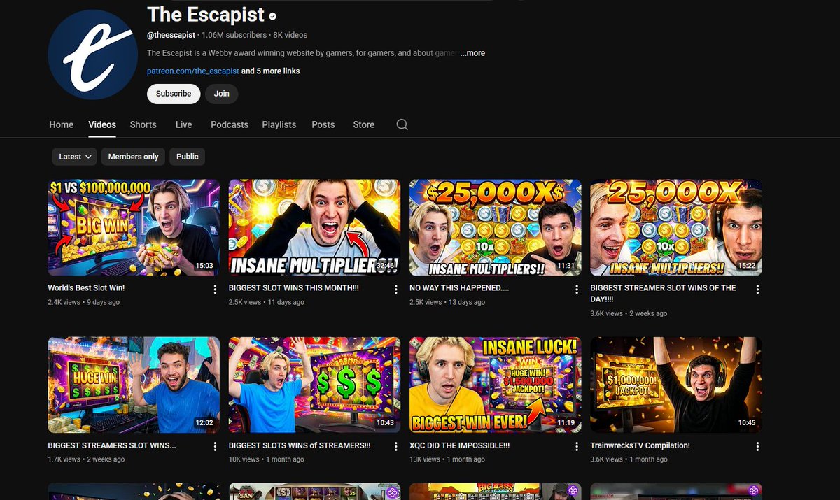 MukkyWaffle's tweet photo. "I wonder how The Escapist is doing now that Second Wind exists" https://t.co/HWTgY5l2zK
