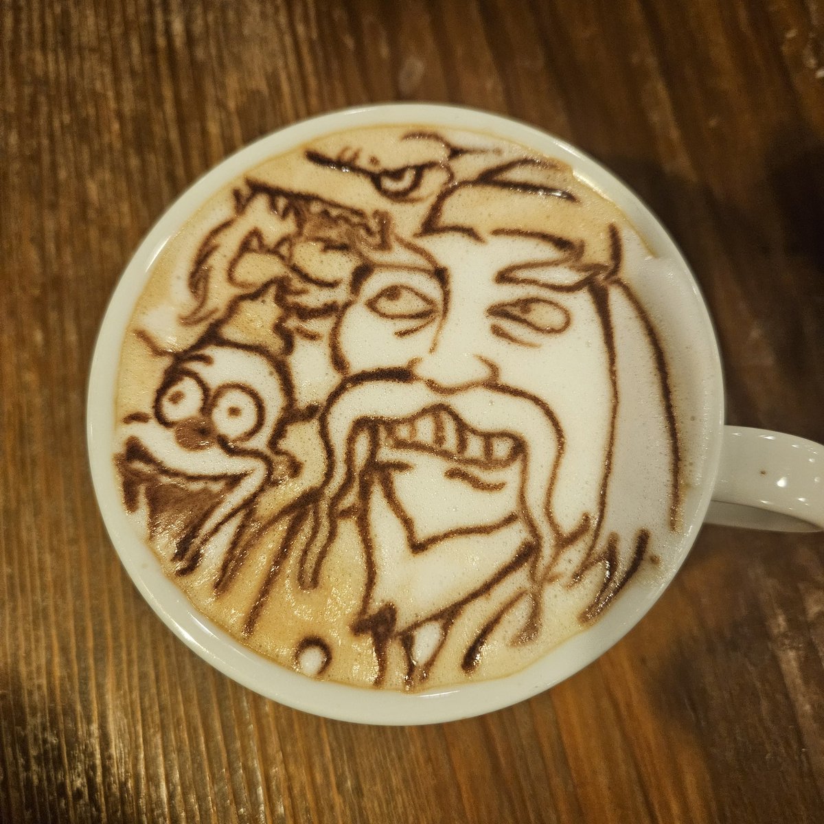 -El hechicero dice que mi café no estaría tan maldito si no le pusiera tanto benzoato de potasio 
-...
-Que mal