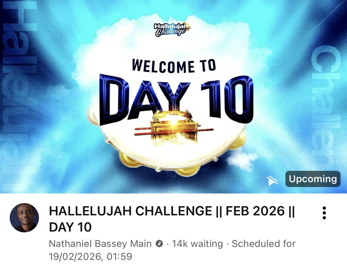 lauragift24's tweet image. Hello Team 🇺🇬

Something about tonight, purpose to wake up a friend too !!! 

youtube.com/live/p5NcOh-Gd…

#Day10 
#HallelujahChallengeFeb2026