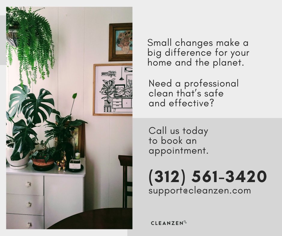 CleanzenChicago's tweet photo. Small changes make a big difference for your home and the planet. 💚
Need a professional clean that’s safe and effective? 
📞 Call us today!
#Home #Cleanzen #Chicago #CleanzenChicago #SparklingClean #EcoFriendly #BigDifference #ProfessionalClean #Safe #Effective https://t.co/OT5hJ60wXA