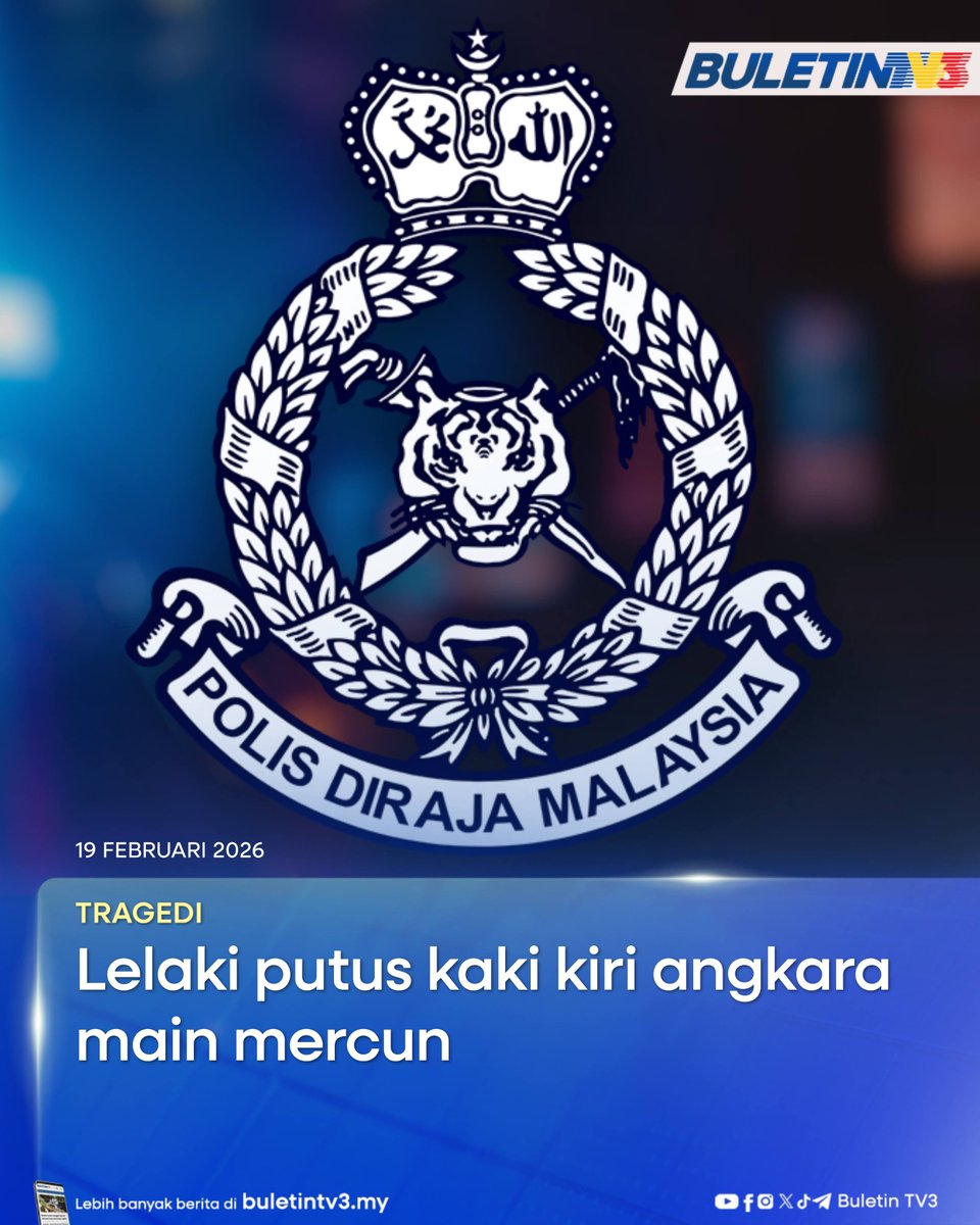 BuletinTV3's tweet photo. TRAGEDI | Seorang lelaki putus kaki kiri akibat letupan bunga api di hadapan rumahnya di Taman Damai Jaya, Bukit Siput, Segamat.
#BuletinTV3 #BeritaTerkini #tragedi #bungaapi #mercun #letupan #segamat
Berita penuh di https://t.co/79EMHDkJJo https://t.co/aqoq2NlyXN