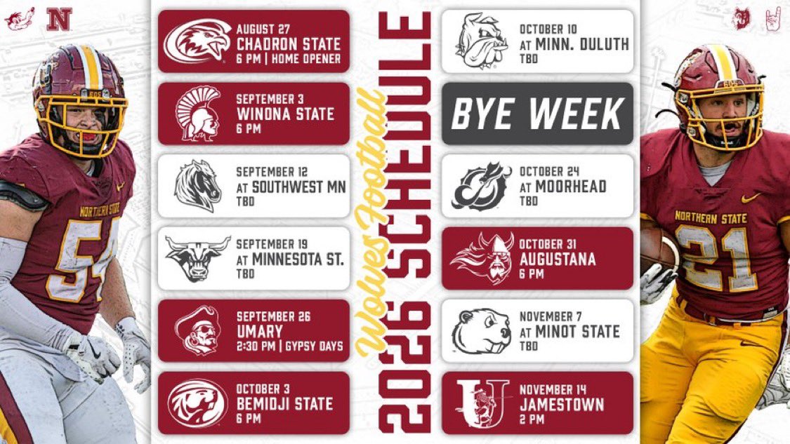 Northern State Football🐺 🏈 tweet media