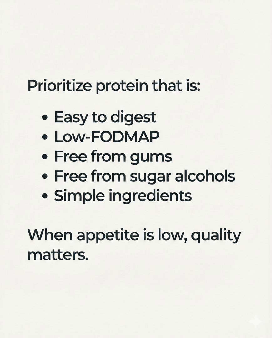 casadesante's tweet image. Low appetite on GLP-1?
Protein still matters for lean mass.
Choose low-FODMAP, additive-aware options that are easier to tolerate.
Explore GLP-1 gut-friendly support:
casadesante.com
#GLP1support #MetabolicNutrition